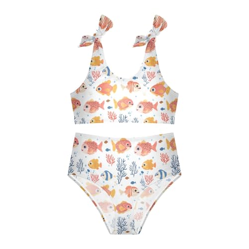 KLL Girls Bathing Suit Cute Two Piecing Swimwear Bathing Suit with Adjustable Strap3