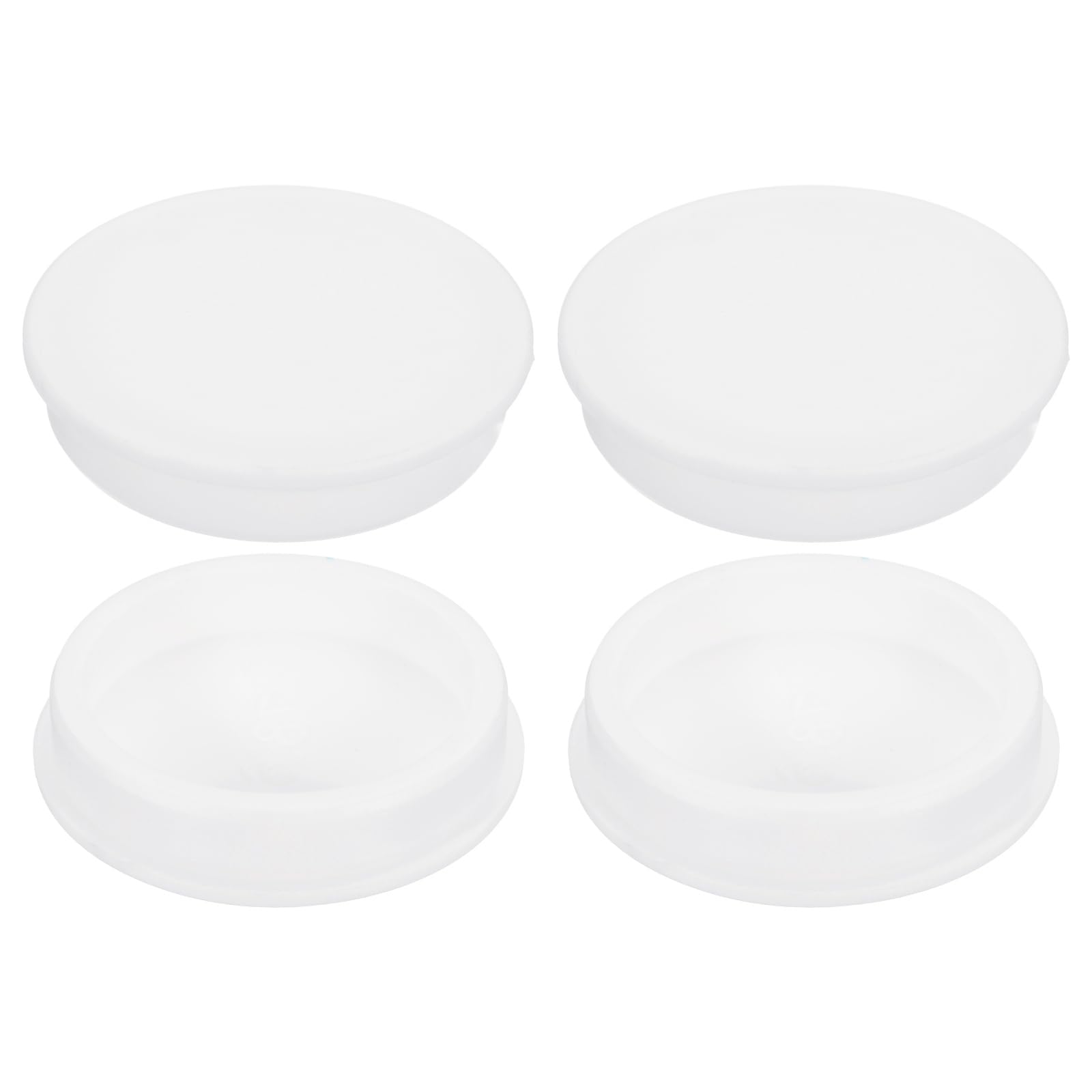 sourcing map 4Pcs Silicone Hole Plug 78.6mm, White High Temp T Type Rubber Stoppers for 77-78.3mm Hole, Waterproof Button Hole End Covers for Powder Coating, Sealing Plugs, Pipe Holes