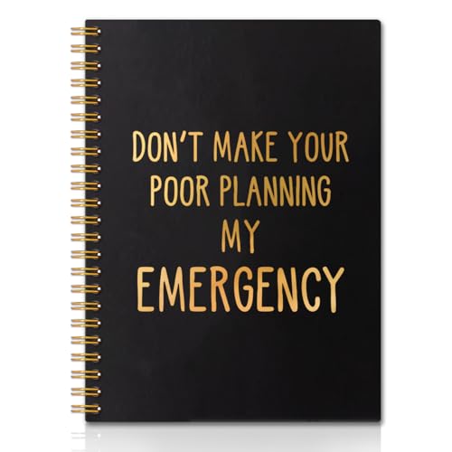 Carnet de planification Don't Make Your Poor Planning rigide à spirales 160 pages