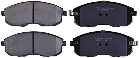 KFE KFE815-104 Ultra Quiet Advanced Premium Ceramic Brake Pad FRONT Set For: Nissan Altima, Sentra, Cube, Juke, Maxima, Versa, 350Z; Infiniti G20, G35, I30; Suzuki SX4