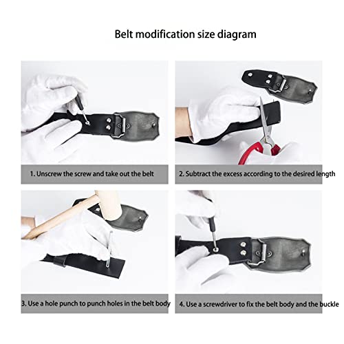 Men's Denim Belts,Long Horn Buckle Buckle Genuine Leather Belts Casual Decoration Fashion Style Belts4