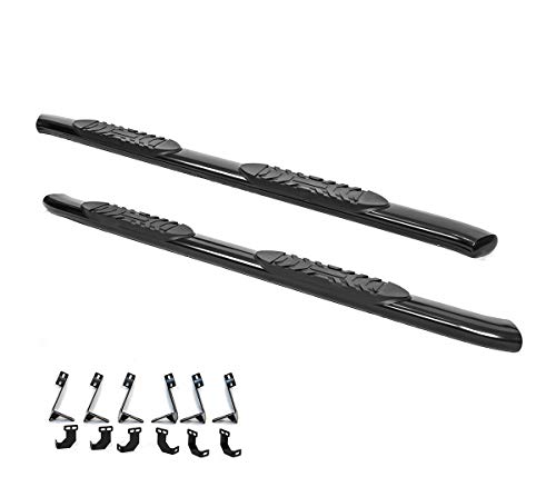 Galaxy Auto 5'' Oval Curved For 2009-18 Dodge Ram 1500 & 2010-21 Ram 2500/3500 Crew Cab - Side Steps Nerf Bars Running Boards (Black) #TOP5