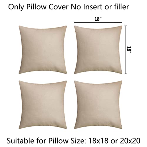 Demetex-Outdoor-Throw-Pillows-18×18-Waterproof-Square-Pillow-Covers-Decorative-Pillowcase-for-Patio-Couch-Bedroom-Set-of-4-18-x-18-Inch-Beige Demetex Outdoor Throw Pillows 18×18 Waterproof Square Pillow Covers Decorative Pillowcase for Patio Couch Bedroom Set of 4 18 x 18 Inch Beige