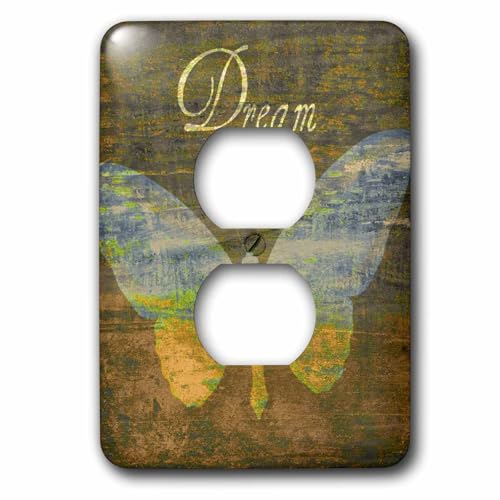 Cache-sortie papillon Bronze pour cacher les defauts de peinture murale