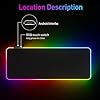 RGB Mousepad Led Mouse Pad, Large Mouse Pad,Led and Big Mouse mat