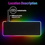 RGB Mousepad Led Mouse Pad, Large Mouse Pad,Led and Big Mouse mat - Image 3