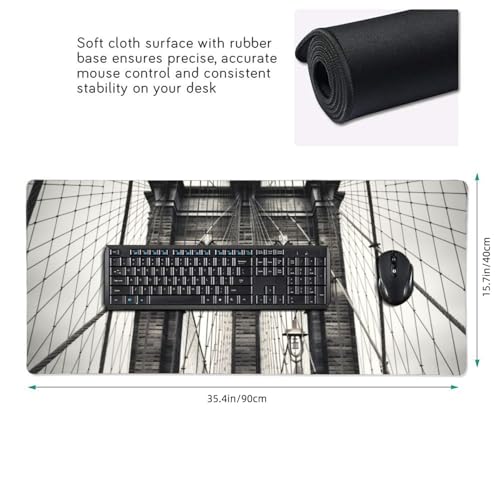 Tapis de souris de jeu grand format résistant à l'eau pour PC - 3