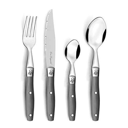 Lou Laguiole Comptoir - Ménagére 24 pièces Gris