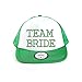 Produktbild Baseballkappe mit Schriftzug "Team Bride", Strass, für Brautparty/ Hochzeit grün