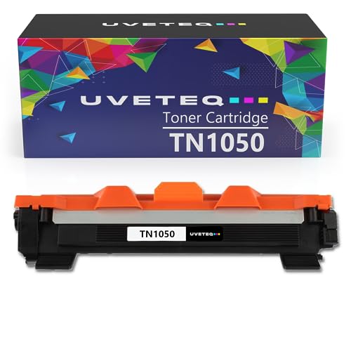 UVETEQ TN1050 Cartucho de Toner Laser Compatible para Brother TN-1050 para Brother DCP-1510 DCP-1512 DCP-1610W DCP-1612W HL-1110 HL-1112 HL-1210W HL-1212W MFC-1810 MFC-1910 MFC-1910W (1 Unidad)