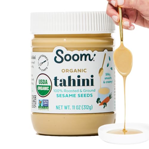 Soom Foods Organic Tahini, Creamy Sesame Paste, 11oz, 1 Pack