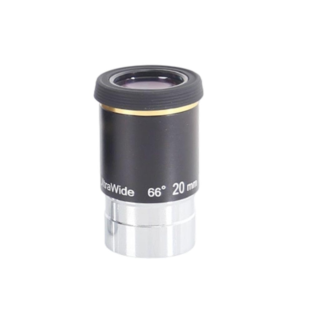 66 stopni do ultra szerokiego okularu astronomicznego teleskopu 6 mm/9 mm/15 mm/20 mm, metalowy korpus z wielowarstwową powłoką, gwintowany obiektyw 3.5 cm do większości ogniskowych, składana