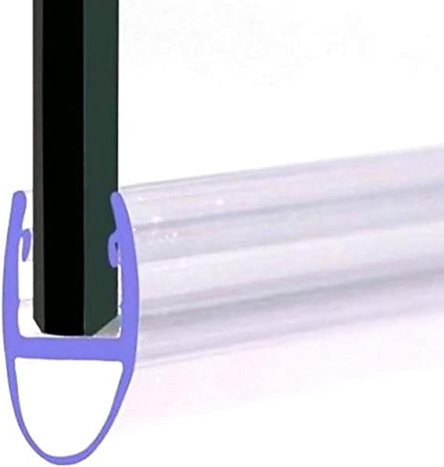 VeeBath SEAL001-P Essentials A Type Shower Screen Door Seal-4-6mm Glass Up to 7mm Gap, Clear