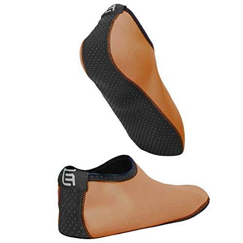 Calzini Acquatici Donna - Extra Comfort - Protegge da Sabbia, Acqua Fredda/Calda, UV, Rocce/Ciottoli - Calzature Easy Fit per Nuoto, Beach Volley, Snorkeling, Vela, Surf