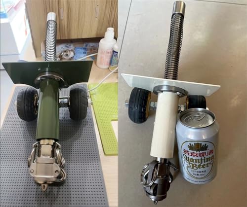 SUDORF Firecracker Artillery Cannon,Stainless Steel Mini Cannon, Military Model Collection Ornaments, Stainless Steel Cannon Model Firecracker Launche (Color : Green)
