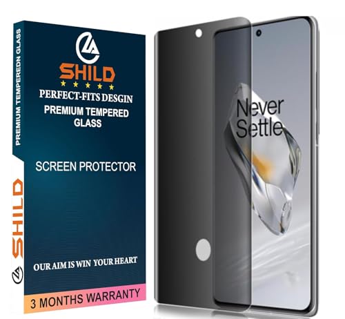Image of EZ-GLAZ Privacy Tempered Glass for OnePlus 12R (Pack of 1) | Curved UV Privacy Glass | 9H Hardness | Anti-Spy Screen Protector | Fingerprint Unlock Support | HD Clarity | Case Friendly