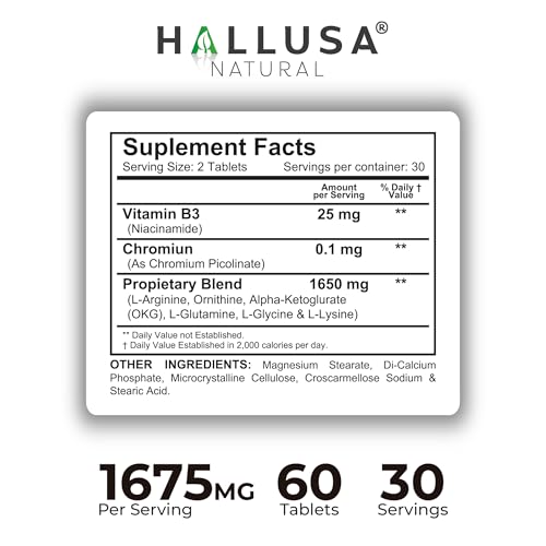 Hallusa Natural HGH-Releasing Support Supplement