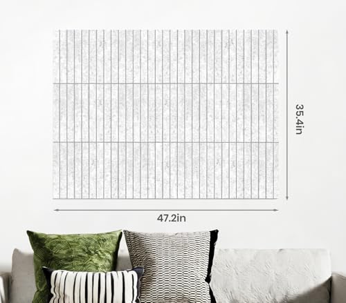 Tableau mural amovibles en feutre gris argenté avec punaises - 5