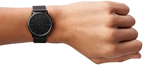 Skagen Men's Jorn Three-Hand, 41mm case size, Stainless Steel Watch and stainless steel mesh strap