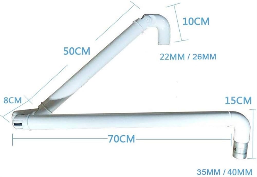 Dental Steering Plastikowe światło LED Wspornik lampy Wysięgnik, Fotel dentystyczny Ramię lampy dentystycznej, 22 mm/26 mm, 35 mm/40 mm Akcesoria do fotela dentystycznego