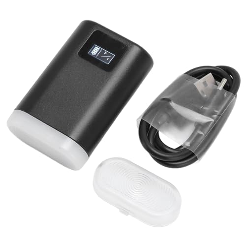 Rechargeable Digital Camera Flash, Universal Brightness Adjustable 5600K Flash, Hot Shoe mount (Black)