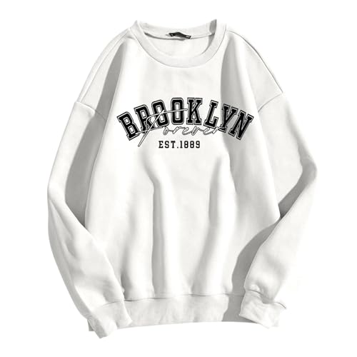 Sweatshirt manches longues femme chaud avec imprimé tendance