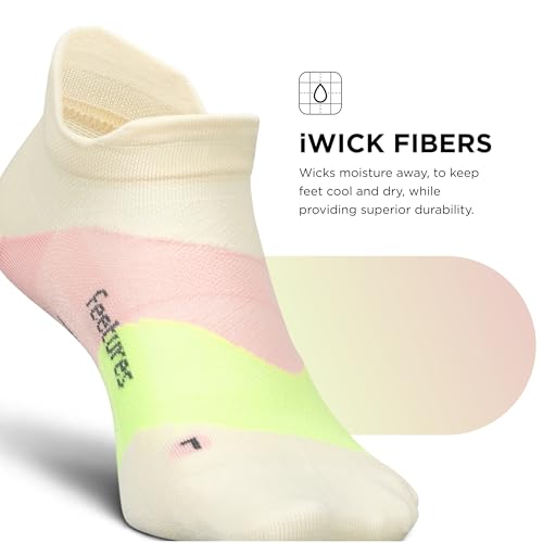 Image of Feetures Elite Light Cushion Mini Crew Sock - Sport Sock with Targeted Compression
