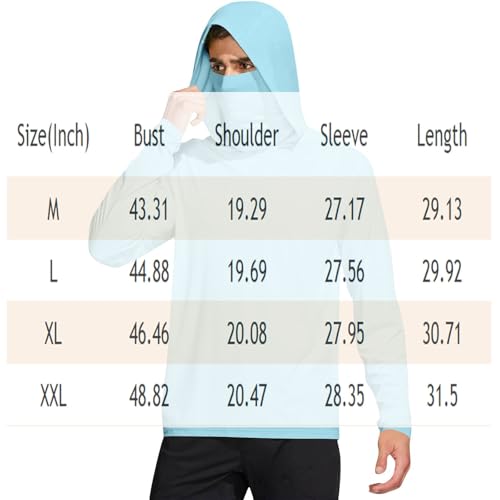 Men’s UPF 50 Performance Fishing Shirt Cooling Hoodie Camo Long Sleeve Shirts2