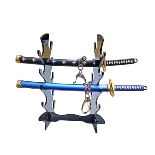 Image of UNSHARPED Metal KATANA Keychain with stand - Multicolor