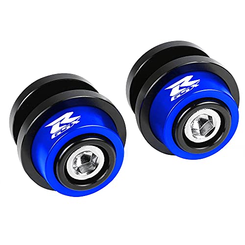 Curseurs de bras oscillant M8 pour béquille atelier Suzuki GSXR 750 1000, diabolos bleus de moto