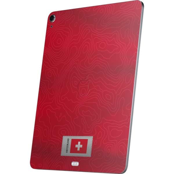 Skinit Decal Tablet Skin Compatible with iPad Air 11in (2024-2025) - Switzerland Soccer Flag Design