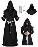Medieval Monk Robe Priest Robe Halloween Cosplay Costume Cloak
