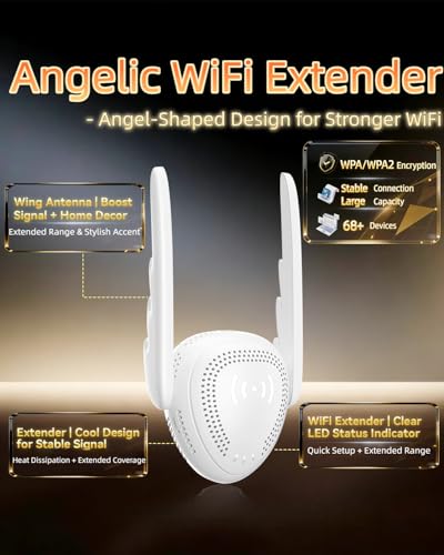 Image of 2026 Upgraded WiFi Extender High-Speed Wireless Internet Repeater with Ethernet Port, 15X Faster Signal Amplifier, Works with 99% Router