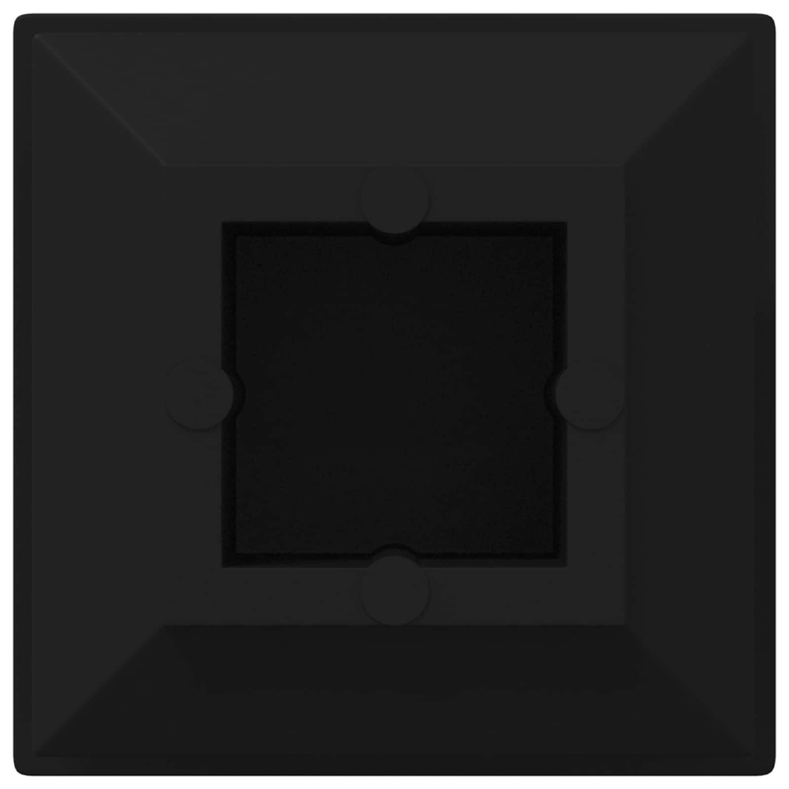 vidaXL Tapas de Finalización 10909 uds. Negro 15 x 15 x 15 mm PP