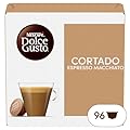 NESCAFÉ DOLCE GUSTO Cortado Espresso Macchiato Caffè, 6 Confezioni da 16 Capsule (96 Capsule Compatibili Nescafé Dolce Gusto)