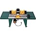 Bench top Portable Router Table 34 in. x 13.5 in, Universal Electric Electric Router Table Top with Steel Stand & Multifunctional Fence, Aluminum Wood Working Tools (Green)