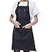 Produktbild Denim Schürze, ANGTUO dicke Sleeveless Schürze Mode-Uniformen Kaffee-Service-Chef Kochen des Gärtners