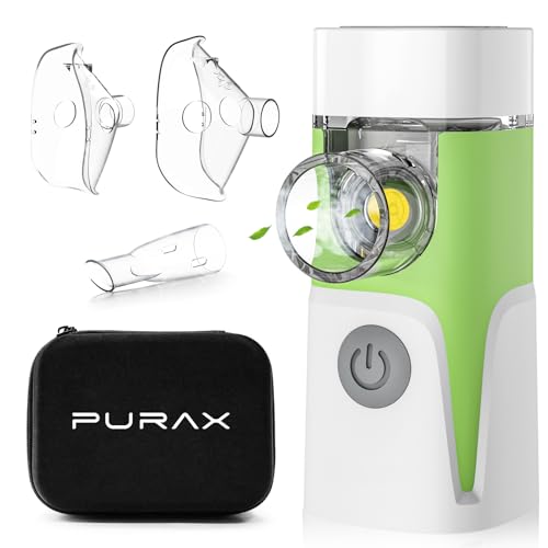 Portable Nebulizer for Adults and Kids,Rechargeable Handheld Mesh Nebulizer Machine, Travel & Home Use, Fast Relief for Breathing Problems, Ultra Quiet Auto-Cleaning