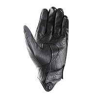 Harssidanzar Herren Motorradhandschuhe Leder Touchscreen Schwarz XXL – Ansicht 3