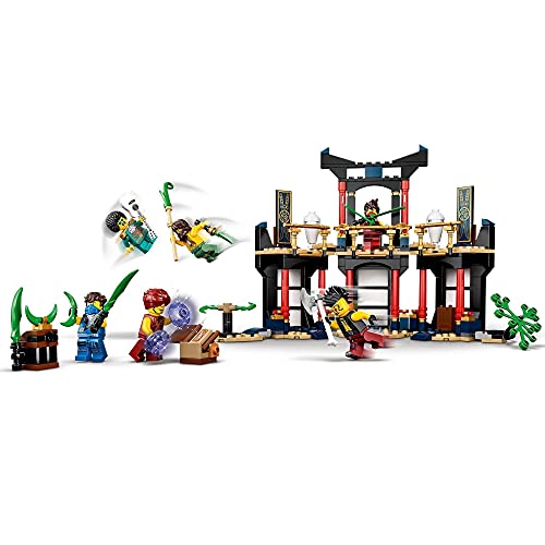 LEGO 71735 NINJAGO Turnier der Elemente Tempel Bauset mit Kampfarena und sammelbarer Figur des Goldenen Ninja Lloyd, 6-99 Jahre – Bild 4