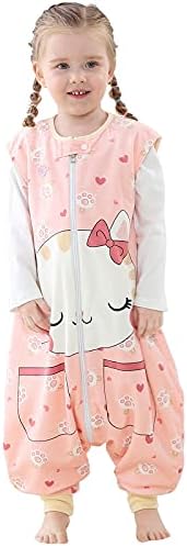 COOKY.D Unisex Sleeveless Newborn Baby Boys Girls Zip Sleeping Bag with Feet Cute Kids Nursery Bedding Wearable Blanket, 1-3 Years, Grey Shark