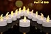 OSHINE 100Pack Flameless Tea Light Candles Realistic Flickering:Battery Long Lasting Warm White Light Lamp Operated Powered for Seasonal & Festival Celebrations(Warm Yellow Light)