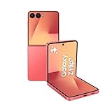 Samsung Galaxy Z Flip7 AI Phone, Thin & Light Foldable Design, Large Cover Screen, 50MP Camera, 512GB Storage, 12GB Memory, 4300mAh Battery, Coralred, 3 Year Samsung Extended Warranty (UK Version)