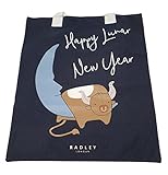Radley Hey Diddle Diddle Einkaufstasche, Segeltuch, Marineblau