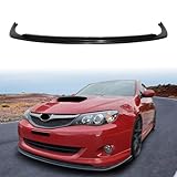 HYPER GLORY Front Bumper Lip Compatible with 2008-2011 Subaru Impreza WRX/Non-WRX/Non-STI 4/5DR, Unpainted Black CS Style Polyurethane Front Lower Chin Spoiler Protector, 1 PC