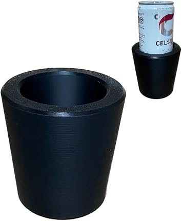 8.4 oz / 12 oz Slim Can Universal Cup Holder Adapter Slim Can Expander Car Cup Holder Upgrade Fits Red Bull Celsius Energy Drink Michelob White Claw Truly Black Single Holder