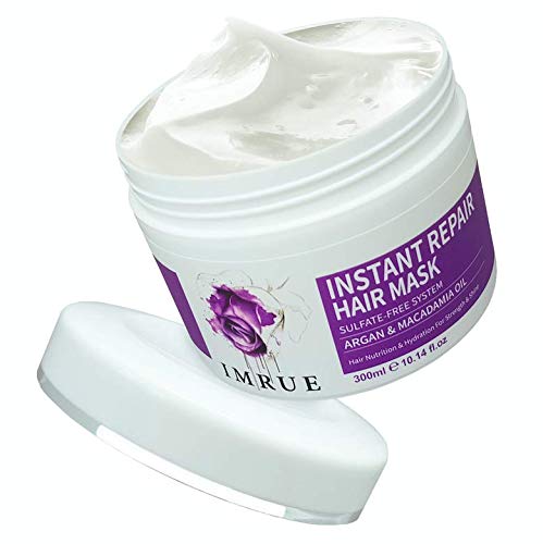 Hydrating Argan and Macadamia Oil Hair Mask and Deep Conditioner for Dry and Damaged Hair, 10.14 fl.oz