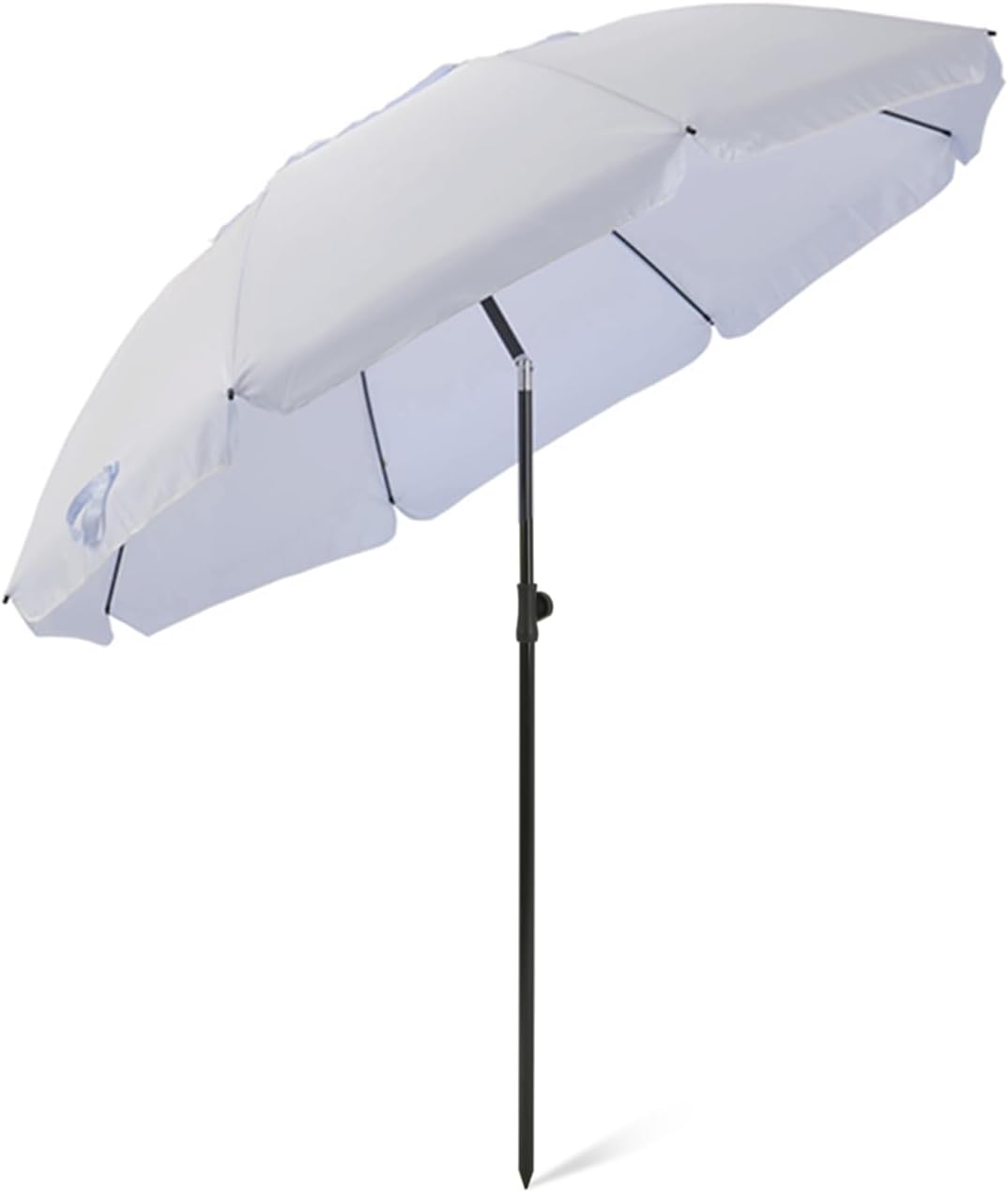 SA Products 2m Garden Parasol Umbrella - Outdoor Parasol with UV Protection, Tilting & Adjustable Height – Patio, Table, Deck, Pool Sun Shade – Lightweight, Portable Garden Umbrella -Grey