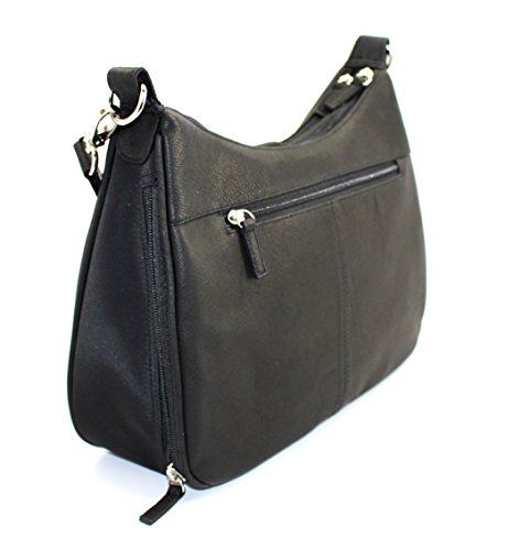 Bolso Tote Hobo para mujer negro pequeño miniatura 4