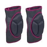Garden Knee Pads for Adult – with Adjustable Straps and Soft Foam Cushion, Brethable Kneeling Pad for Cleaning, Flooring, Roofing, Construction Work, Protective Kneepads for Men, Women, Elderly – Pink L